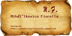 Mihálkovics Fiorella névjegykártya